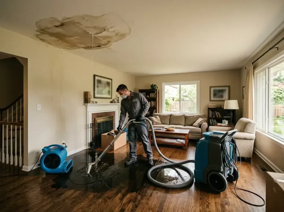 attic-pipe-burst-ceiling-drip-008 — frequently asked questions, Water Damage Restoration & Carpet Care in Oakes, ND